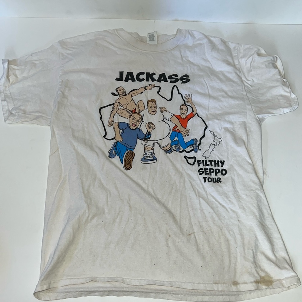 Jackass Filthy Seppo comedy tour t-shirt… Australia